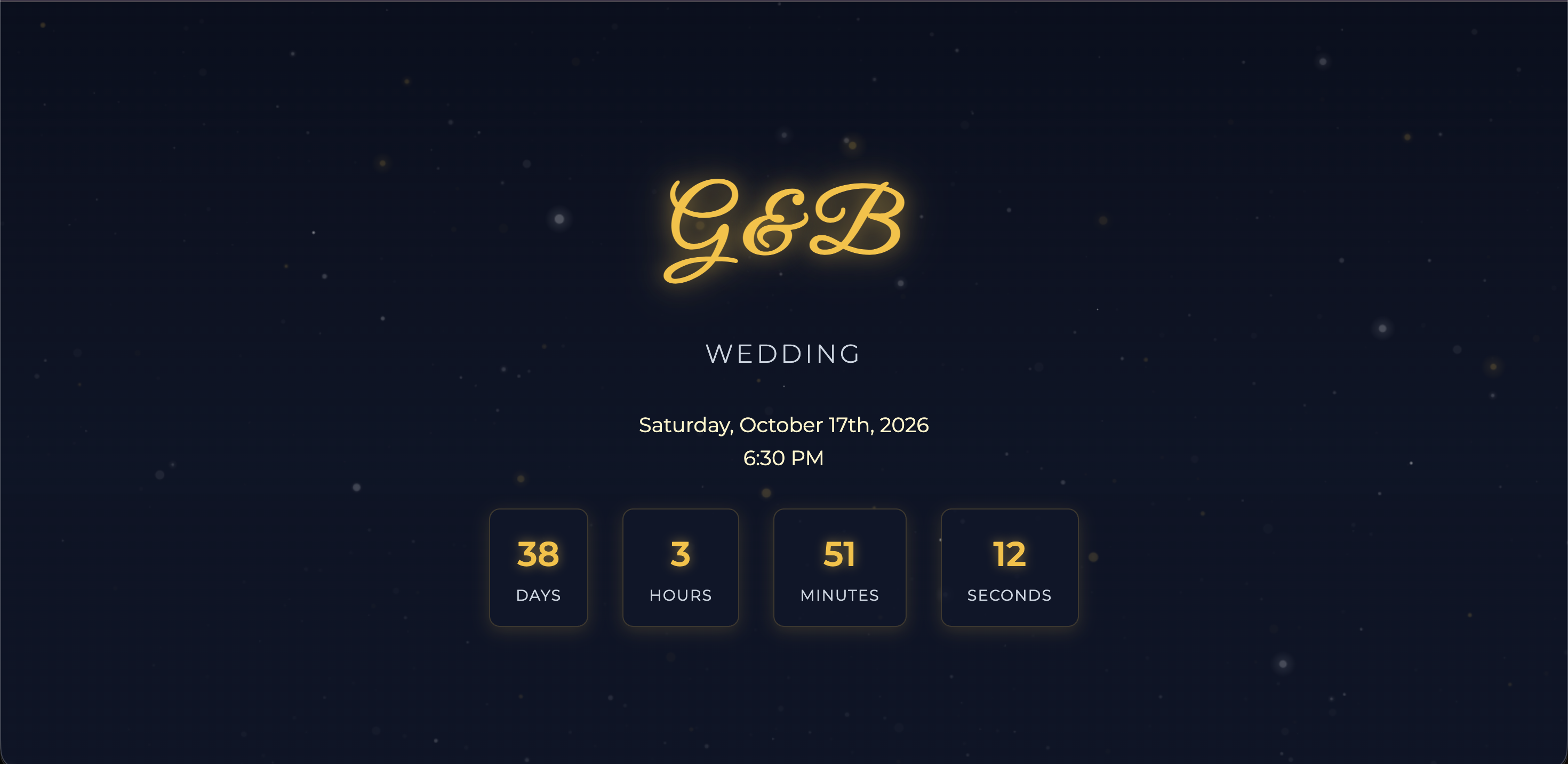 Wedding Invitation Site screenshot